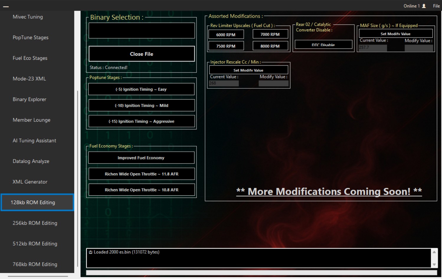 EvoPro ROM Tool v4.00 128KB tuning solution tab