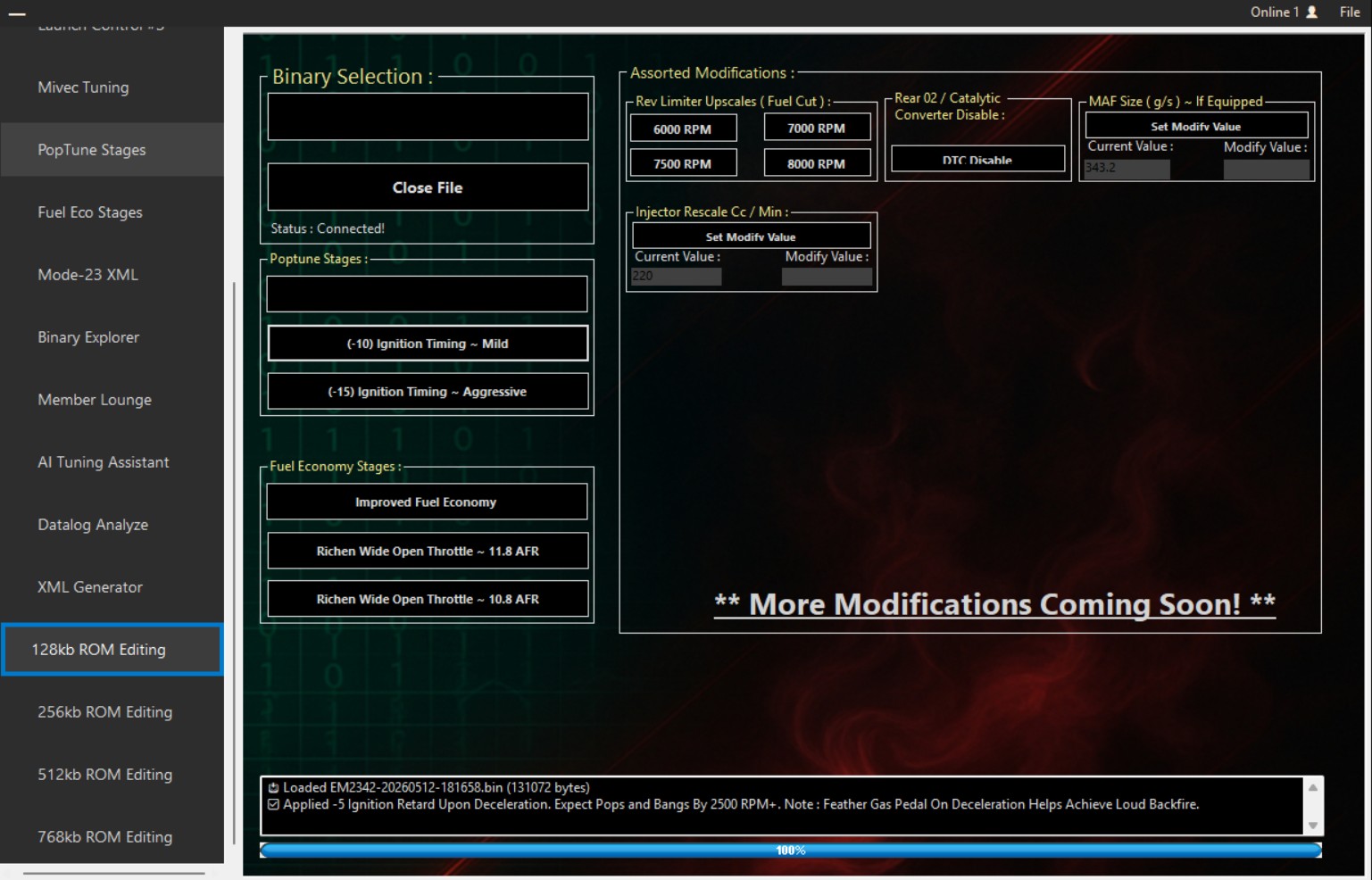 EvoPro ROM Tool v4.00 Mode23 XML creation